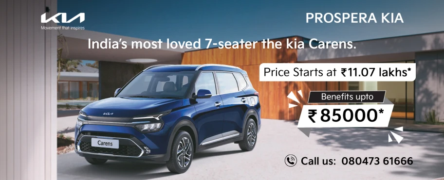 Kia car at Prospera Kia Hyderabad